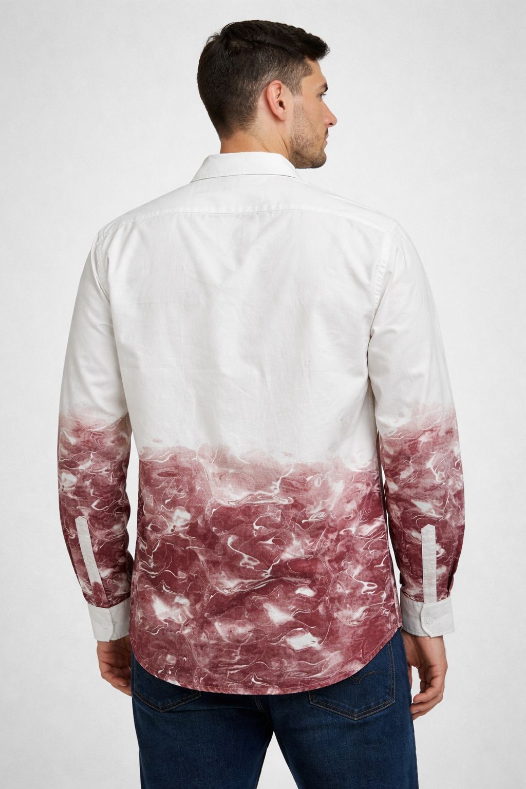 Premium Cream & Maroon shirt