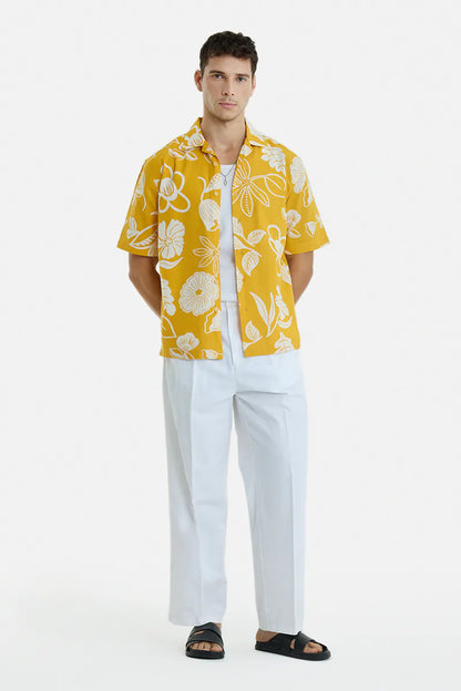 100% Cotton Floral Box Fit Shirt