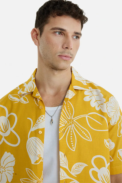 100% Cotton Floral Box Fit Shirt