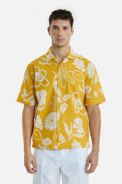 100% Cotton Floral Box Fit Shirt
