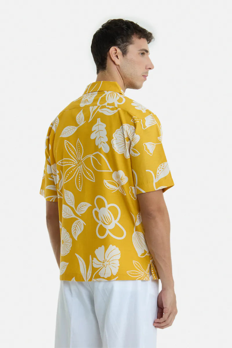 100% Cotton Floral Box Fit Shirt