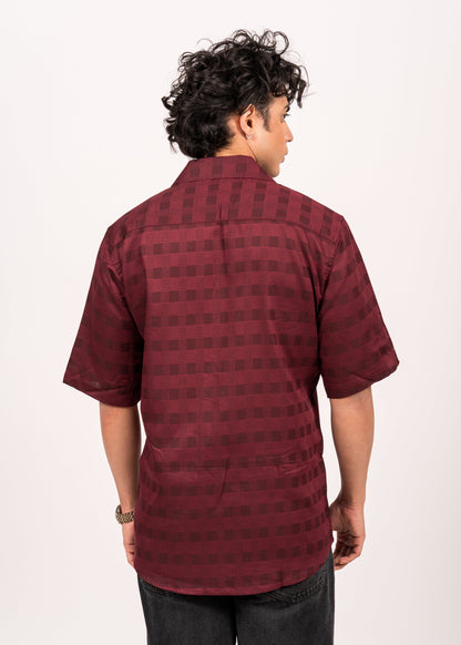Burgundy Dusk Relaxed Shirt