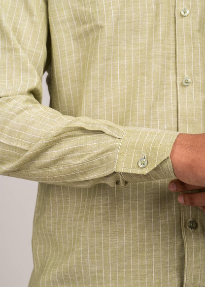 VerveLine Men’s Dual-Tone Pista Striped Shirt