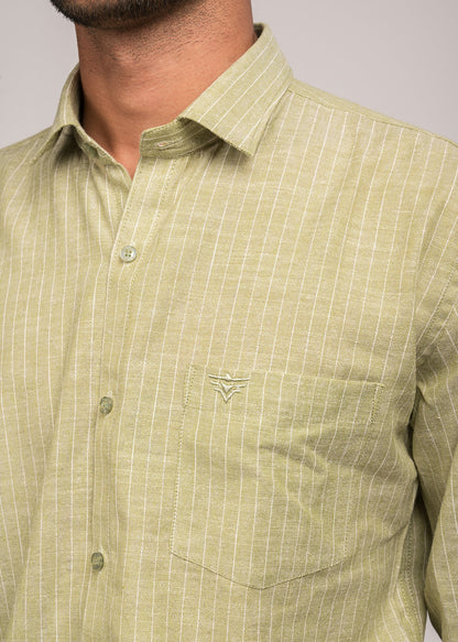 VerveLine Men’s Dual-Tone Pista Striped Shirt
