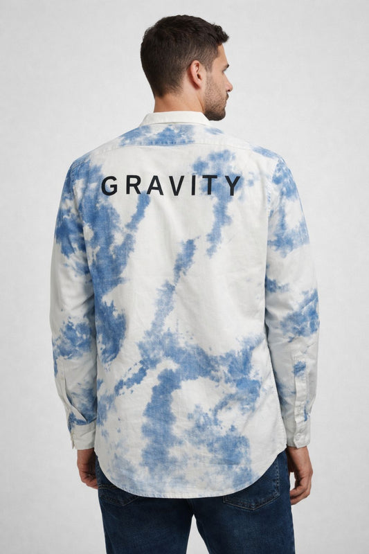 Premium  White & Light blue shirt